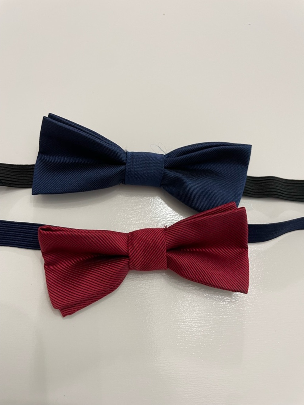 Navy Blue Burgundy Red Classic Bow Ties Wedding Funeral Formal Holiday Grandpa